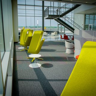 Take A Seat Overlooking Fort Wayne In Ash Brokeage Atrium