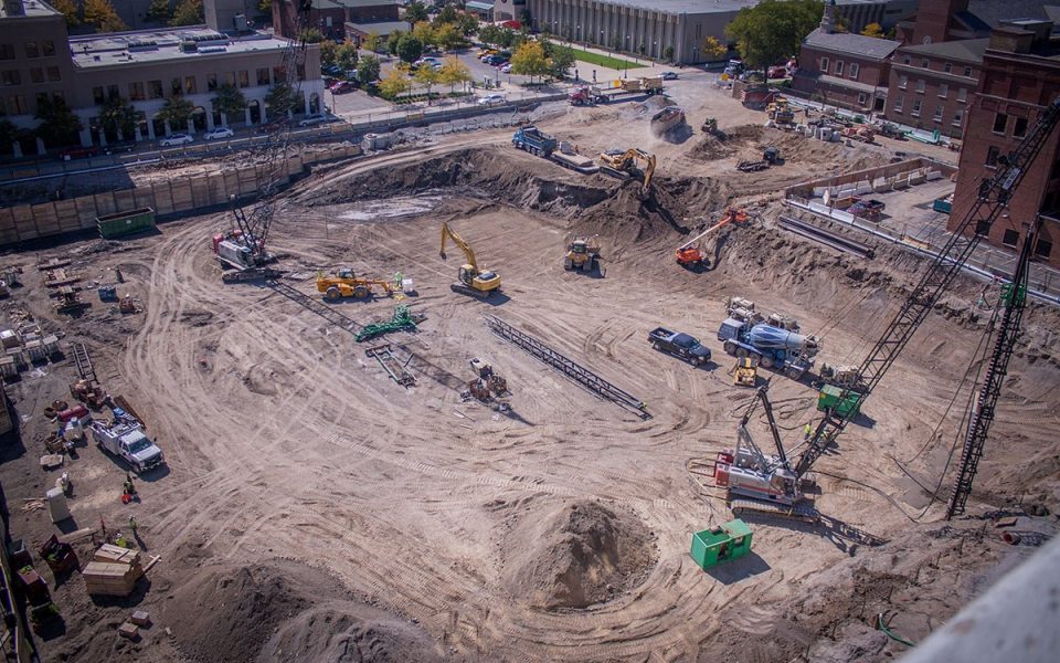 Dirt Removed From Ash Skyline Plaza Construction Site