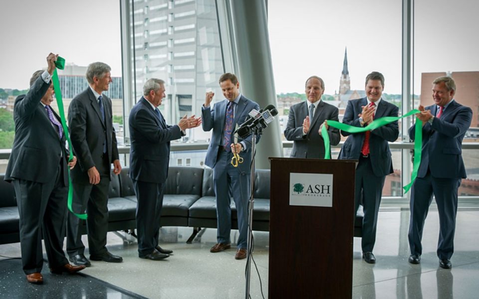 Ribbon Cutting Ceremony At Ash Skyline Plaza