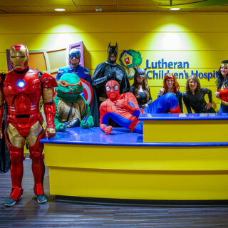 Ash Brokerage Dresses as Superheroes for Lutheran Childrens Hospital