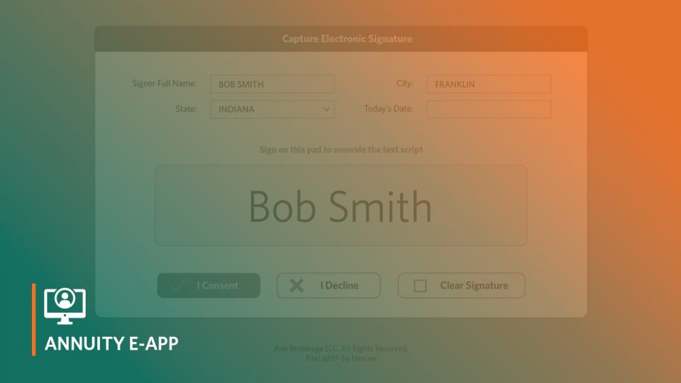 How to Sign an Annuity e App